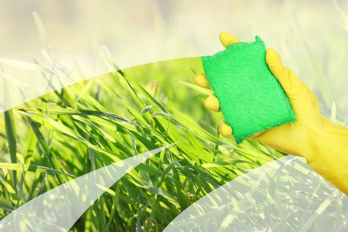 Eco-friendly home cleaners preparing a spotless and welcoming living space