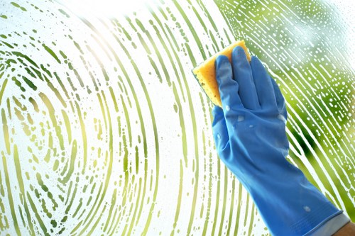 Technician cleaning a lounge chair with specialist upholstery equipment