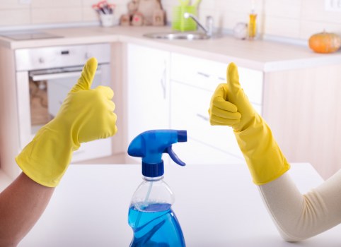 Kitchen and bathroom domestic cleaning service for a property in Services