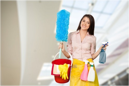 Illustration of sofa cleaning website cookie banner on a laptop screen