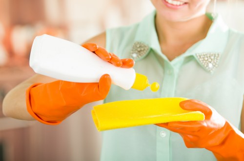Detail-focused cleaning of kitchen and bathroom surfaces