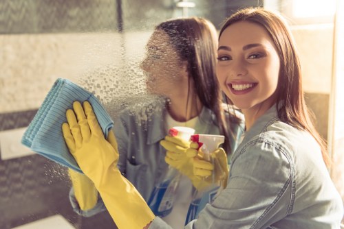 Bathroom deep clean focusing on limescale and fixtures
