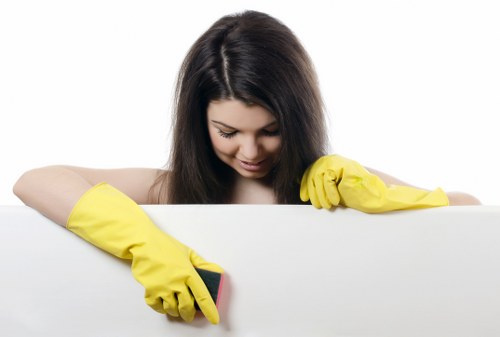 Sanitation and hygiene-focused cleaning in a busy facility