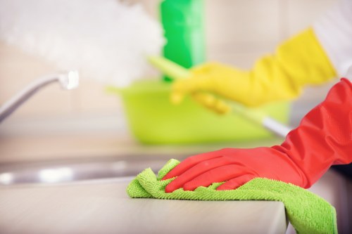 Residential and commercial carpet cleaning service process